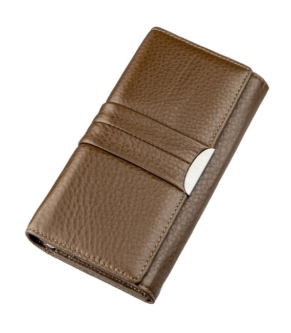 Кошелек горизонтальный женский кожаный BALIYA 18970 Коричневый фото, картинка, изображение