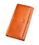 Кошелек горизонтальный со стразом женский кожаный BALIYA 18976 Оранжевый фото, картинка, изображение