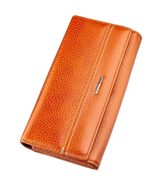 Гаманець горизонтальний жіночий шкіряний BALIYA 18980 Помаранчевий картинка, зображення, фото
