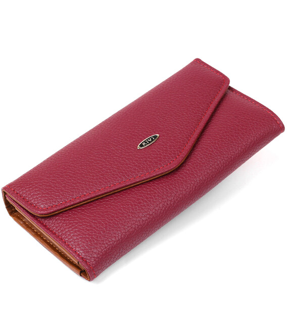 Гаманець жіночий з екокожі флотар KIVI 19066 Малиновий картинка, зображення, фото
