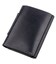 Строгое компактное портмоне унисекс на магните GRANDE PELLE 11204 Черное фото, картинка, изображение