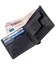 Функциональное портмоне унисекс на магните GRANDE PELLE 11206 Черное фото, картинка, изображение
