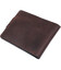 Тонкое кожаное портмоне унисекс GRANDE PELLE 11220 Коричневое фото, картинка, изображение