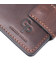 Тонкое кожаное портмоне унисекс GRANDE PELLE 11220 Коричневое фото, картинка, изображение