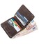 Стильное портмоне унисекс с накладной монетницей GRANDE PELLE 11223 Коричневое фото, картинка, изображение