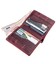 Оригинальное портмоне женское с накладной монетницей GRANDE PELLE 11225 Бордовое фото, картинка, изображение