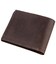Компактное портмоне комби унисекс GRANDE PELLE 11227 Темно-Коричневое фото, картинка, изображение