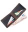 Компактное портмоне комби унисекс GRANDE PELLE 11227 Темно-Коричневое фото, картинка, изображение