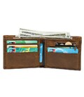Чоловічий гаманець для карток купюр та документів Vintage 20042 Коричневий картинка, зображення, фото