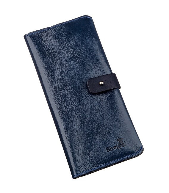 Гаманець унісекс зі шкіри Алькор SHVIGEL 16201 Синій картинка, зображення, фото
