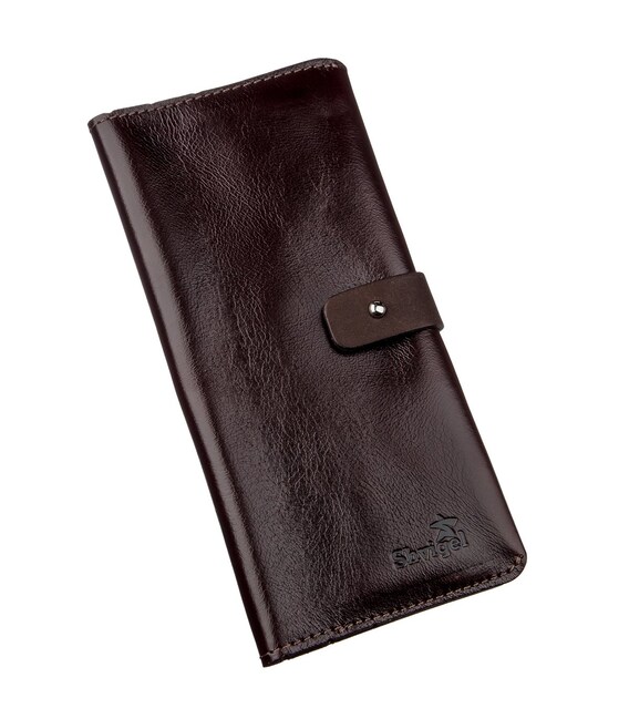 Гаманець вертикальний зі шкіри Алькор SHVIGEL 16202 Коричневий картинка, зображення, фото