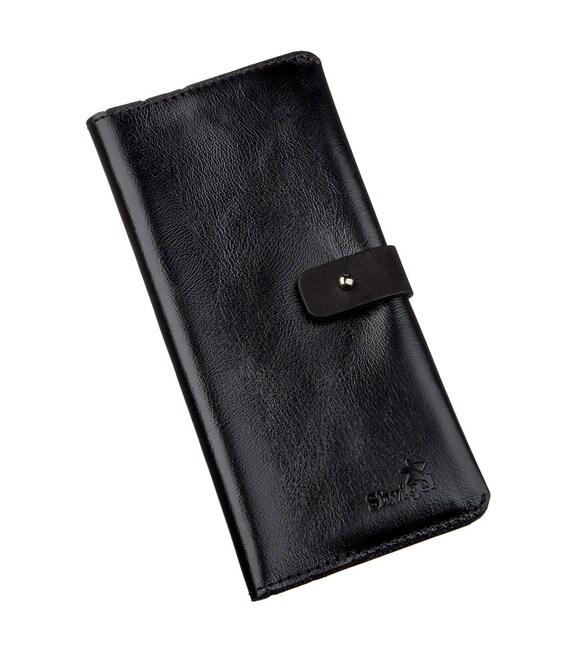 Бумажник мужской вертикальный из кожи алькор SHVIGEL 16204 Черный фото, картинка, изображение