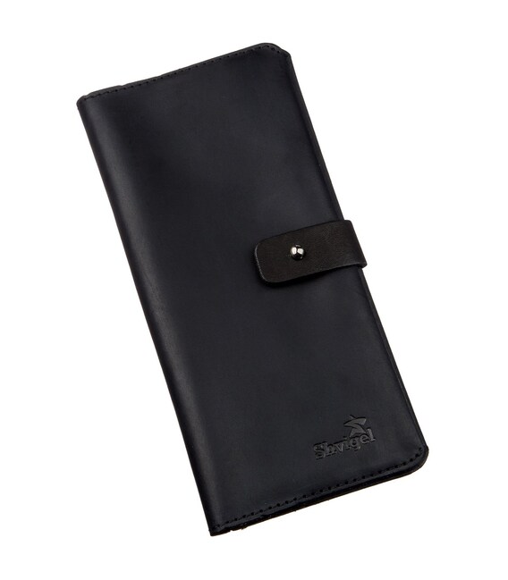 Гаманець чоловічий з вінтажної шкіри SHVIGEL 16209 Чорний картинка, зображення, фото