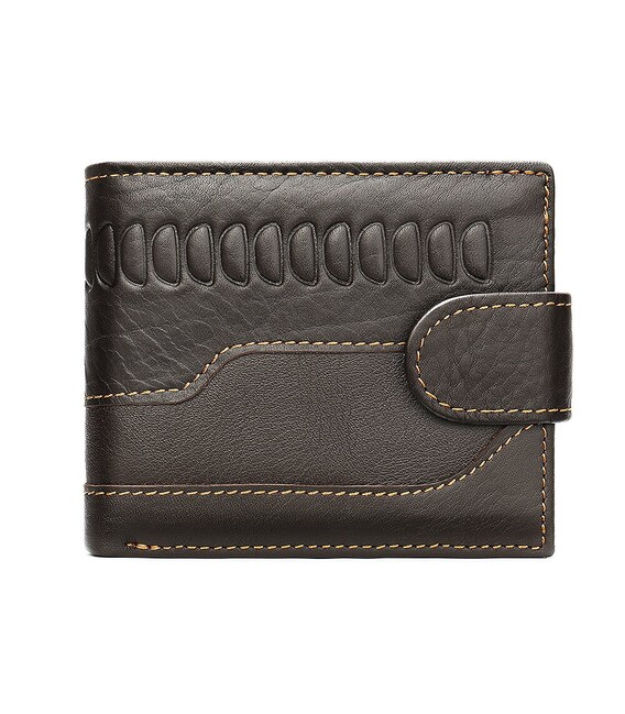 Мужской кошелек с тиснением 20233 Vintage Коричневый фото, картинка, изображение