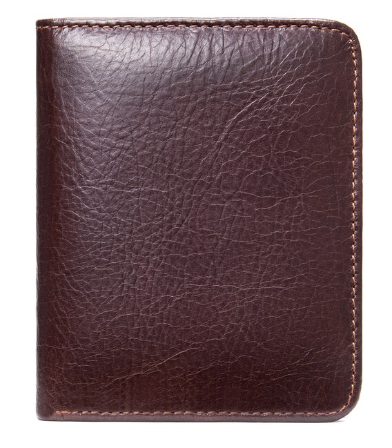 Мужское портмоне mini глянцевое 20245 Vintage Коричневое фото, картинка, изображение