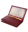 Візитниця-книжка ST Leather 19218 Бордова картинка, зображення, фото