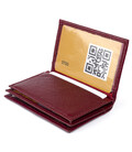 Візитниця-книжка ST Leather 19218 Бордова картинка, зображення, фото