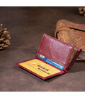 Візитниця-книжка ST Leather 19218 Бордова картинка, зображення, фото