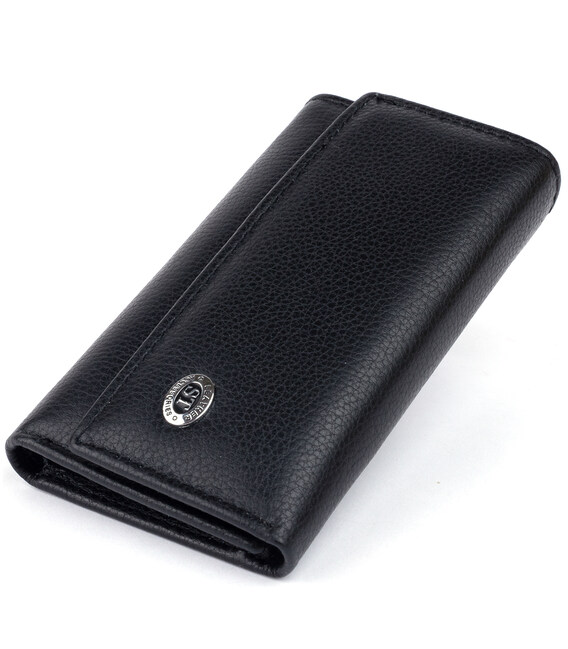 Ключница-кошелек женская ST Leather 19221 Черная фото, картинка, изображение