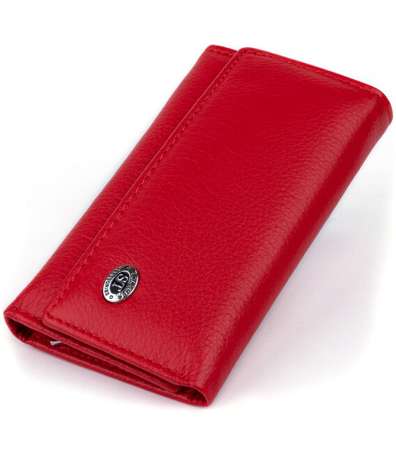Ключница-кошелек женская ST Leather 19222 Красная фото, картинка, изображение