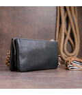 Вместительный клатч на два отделения женский ST Leather 19246 Черный фото, картинка, изображение