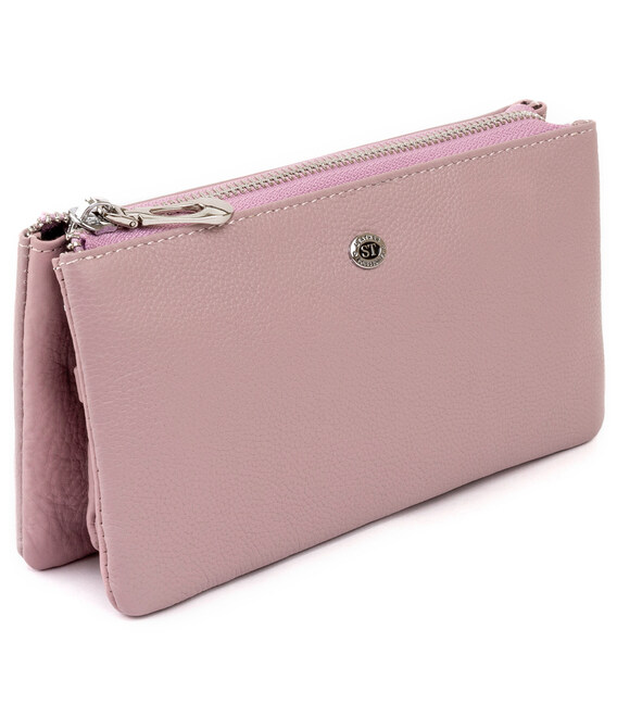 Вместительный клатч на два отделения женский ST Leather 19247 Лиловый фото, картинка, изображение