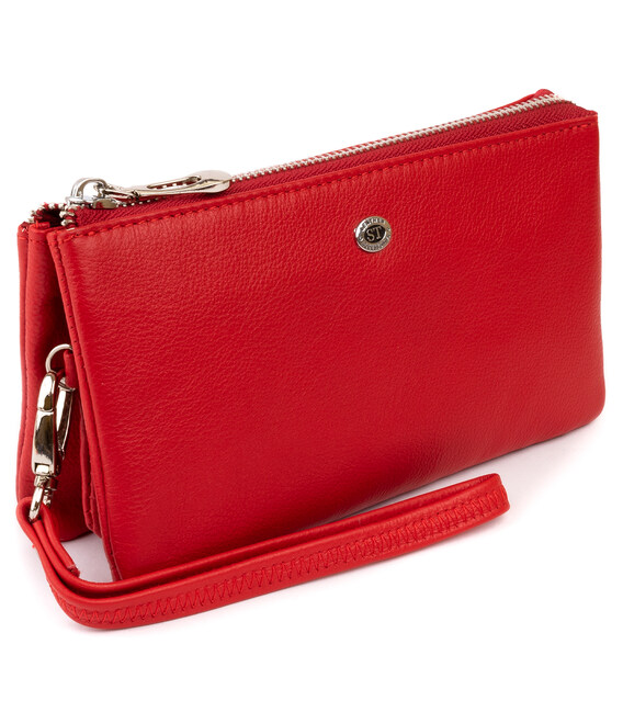 Вместительный клатч из двух частей женский ST Leather 19251 Красный фото, картинка, изображение