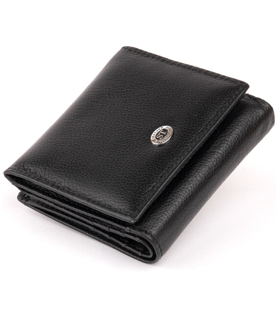 Компактный кошелек женский ST Leather 19256 Черный фото, картинка, изображение