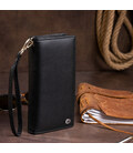 Вертикальный кошелек кожаный женский ST Leather 19274 Черный картинка, изображение, фото