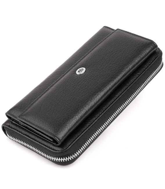 Гаманець шкіряний жіночий ST Leather 19292 Чорний картинка, зображення, фото