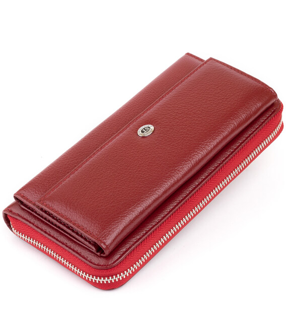 Кошелек кожаный женский ST Leather 19293 Бордовый фото, картинка, изображение