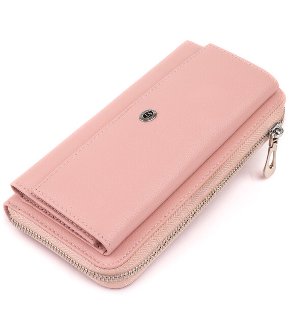 Кошелек пастельный женский ST Leather 19297 Розовый фото, картинка, изображение