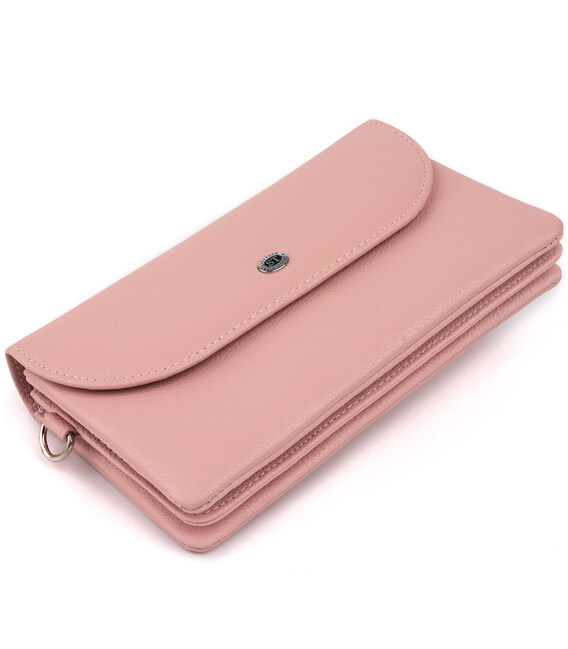 Клатч из кожи женский ST Leather 19323 Розовый фото, картинка, изображение