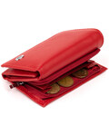 Женское кожаное портмоне для карт купюр и монет ST Leather 19335 Красное фото, картинка, изображение