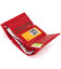 Женское кожаное портмоне для карт купюр и монет ST Leather 19335 Красное фото, картинка, изображение