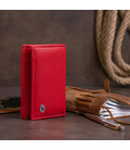 Жіноче шкіряне портмоне для карток купюр та монет ST Leather 19335 Червоне картинка, зображення, фото