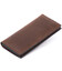 Вертикальний гаманець матовий на магнітній кнопці GRANDE PELLE 11314 Шоколадний картинка, зображення, фото