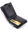 Портмоне горизонтальное Amico на магните на два отделения матовое GRANDE PELLE 11319 Черное фото, картинка, изображение