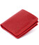 Вертикальное глянцевое портмоне с накладной монетницей GRANDE PELLE 11331 Красное фото, картинка, изображение
