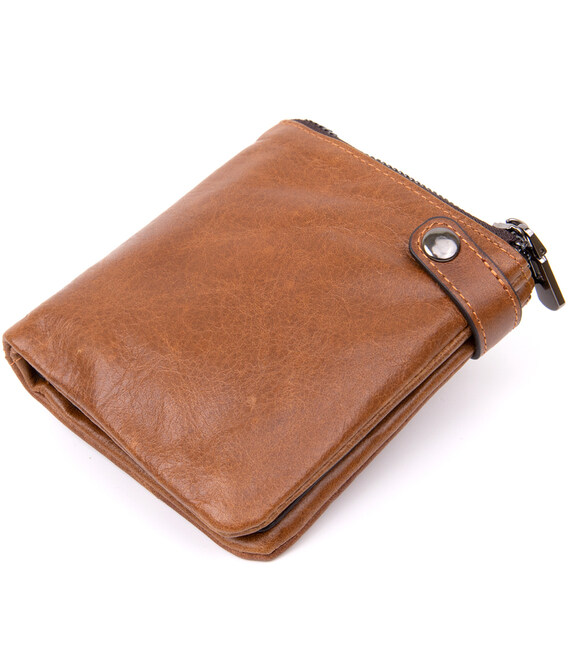 Портмоне унисекс Vintage 20423 Рыжее фото, картинка, изображение