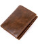 Портмоне унисекс Vintage 20432 Коричневое фото, картинка, изображение