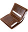 Портмоне унисекс Vintage 20432 Коричневое фото, картинка, изображение