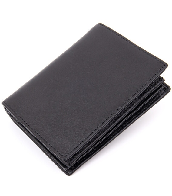 Портмоне-картхолдер унісекс Vintage 20433 Чорне картинка, зображення, фото