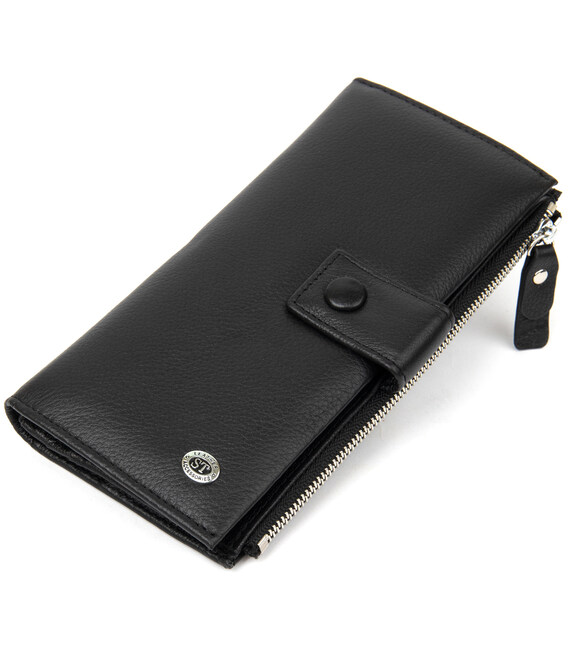 Класичний гаманець-клатч ST Leather 19373 Чорний картинка, зображення, фото