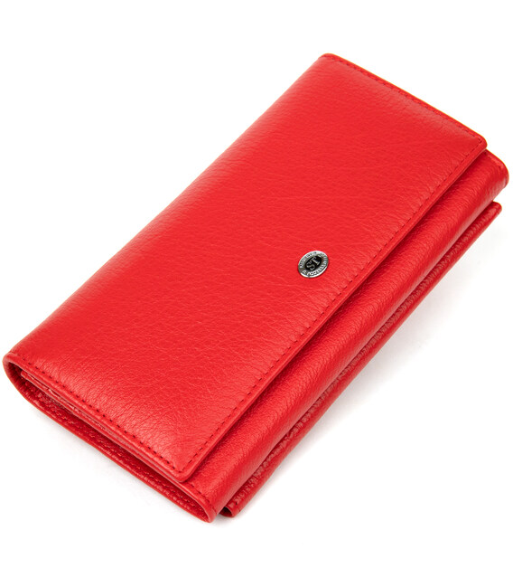 Класичний жіночий гаманець ST Leather 19376 Червоний картинка, зображення, фото