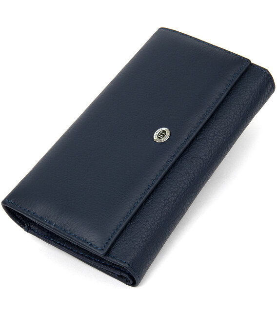 Женский кошелек ST Leather 19387 Темно-синий фото, картинка, изображение