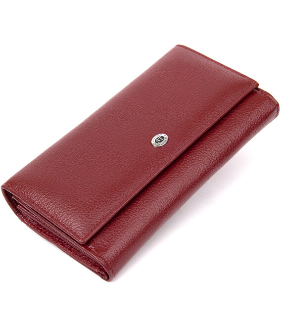 Сучасний гаманець для жінок ST Leather 19392 Темно-червоний картинка, зображення, фото