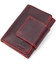 Матовое винтажное портмоне GRANDE PELLE 11454 Бордовый фото, картинка, изображение