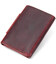 Матовое винтажное портмоне GRANDE PELLE 11454 Бордовый фото, картинка, изображение