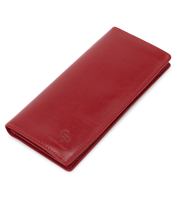 Вертикальное женское портмоне GRANDE PELLE 11555 Красный фото, картинка, изображение